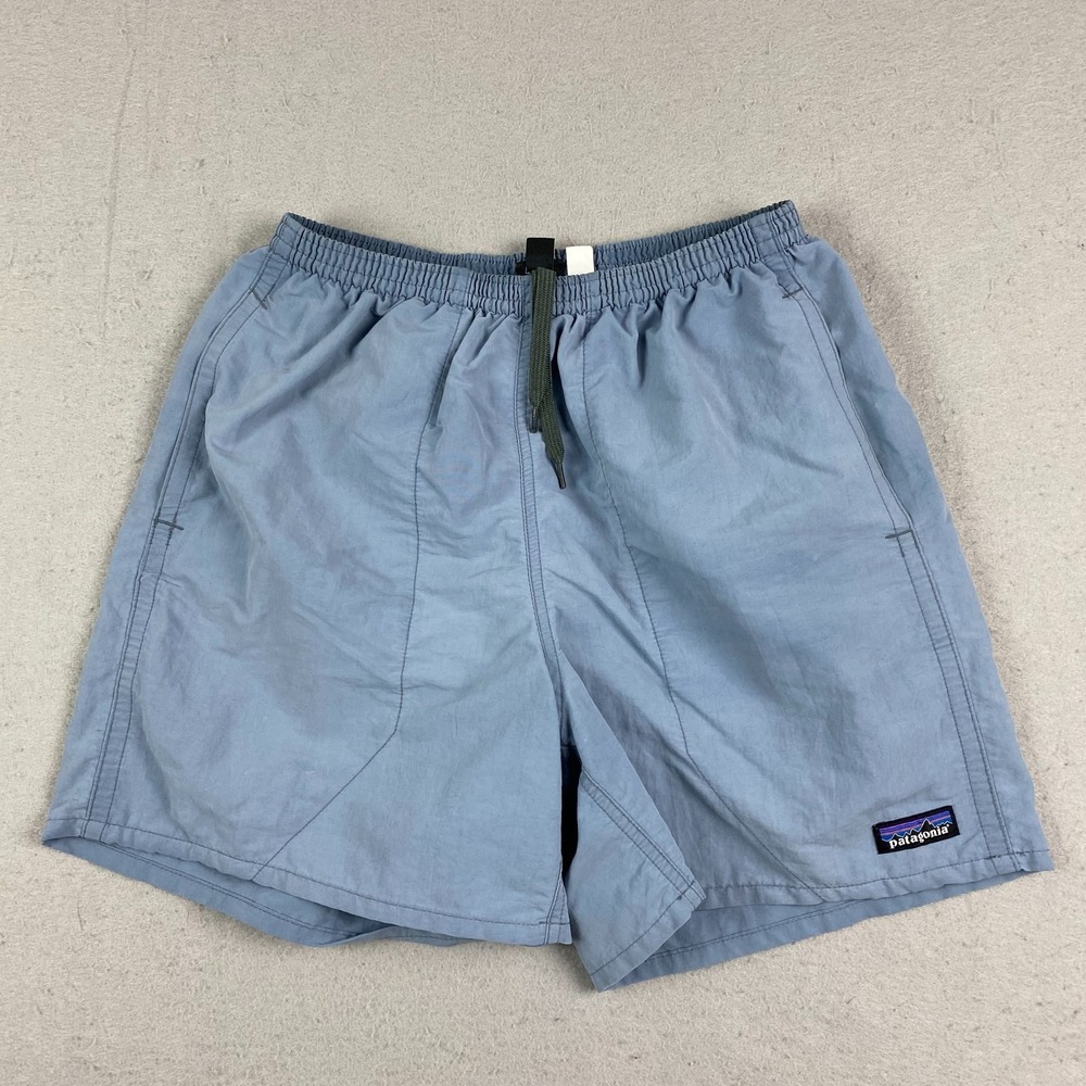 Patagonia Shorts Mens Small Blue Nylon Swim Trunks 5 Inseam Lined Quick Dry